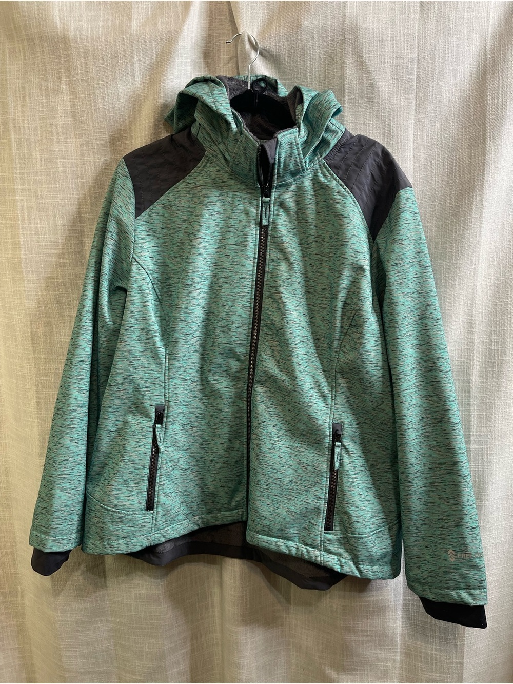 Free Country Teal and Gray Women's Softshell Jacket XXL - Picture 1 of 10